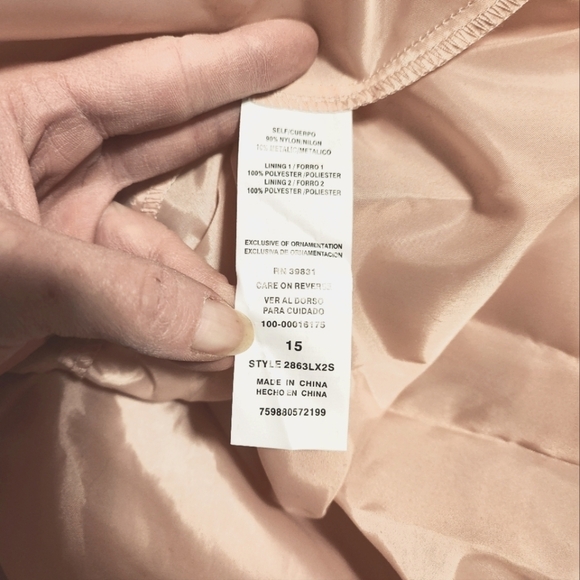 My Michelle Pink Strapless Dress - Picture 10 of 12